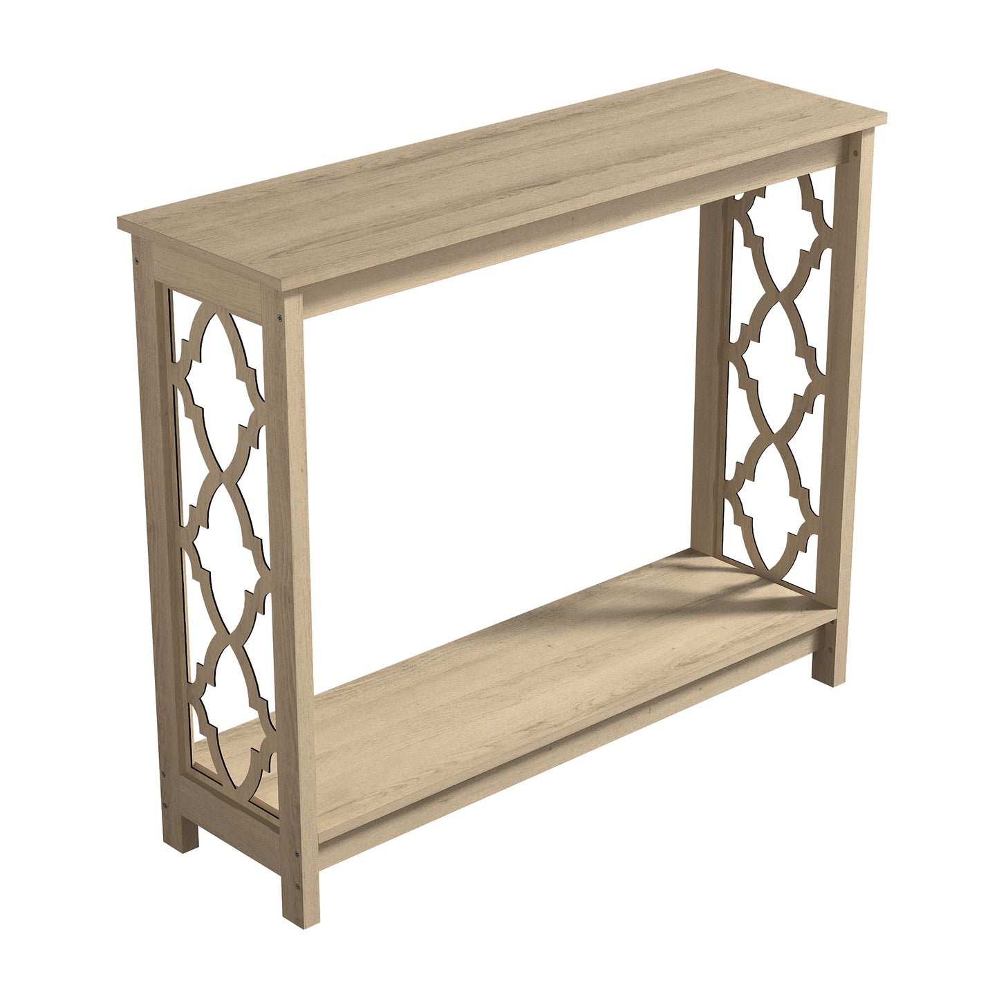 Galano Wood Console Table with Lower Shelf 38.1" W x 11.6" D x 31.5" H