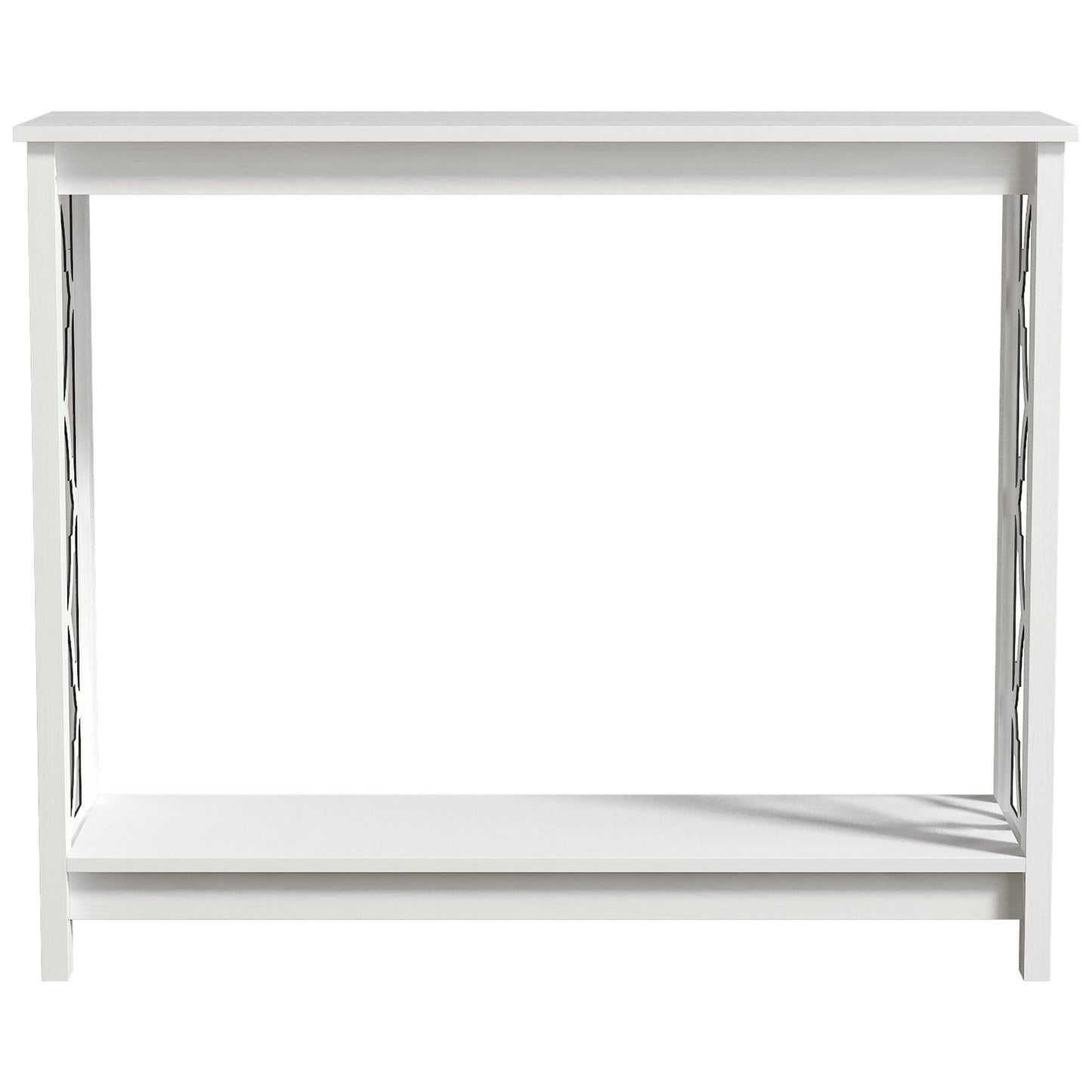Galano Wood Console Table with Lower Shelf 38.1" W x 11.6" D x 31.5" H