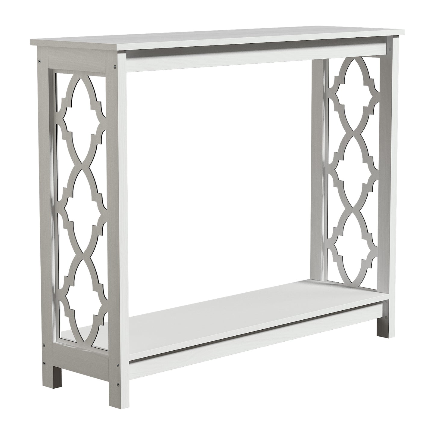 Galano Wood Console Table with Lower Shelf 38.1" W x 11.6" D x 31.5" H