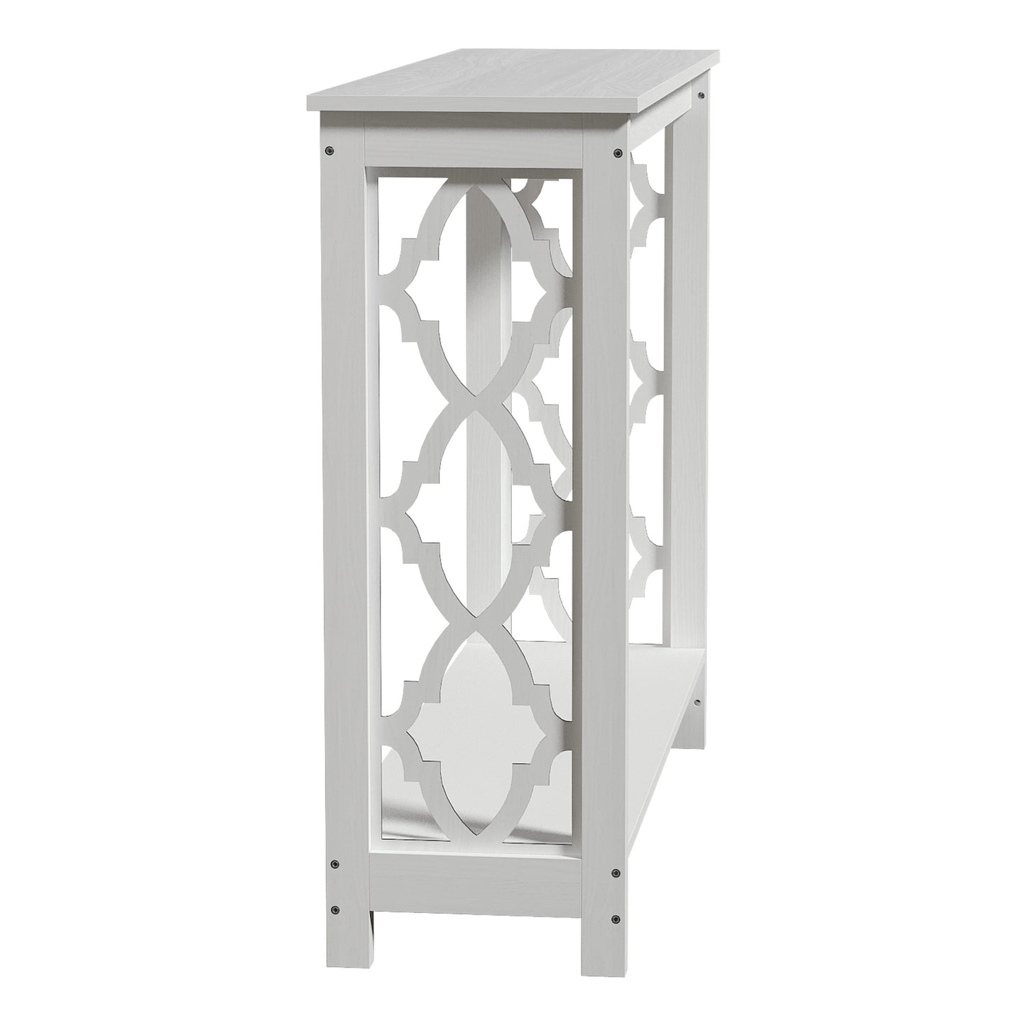 Galano Wood Console Table with Lower Shelf 38.1" W x 11.6" D x 31.5" H