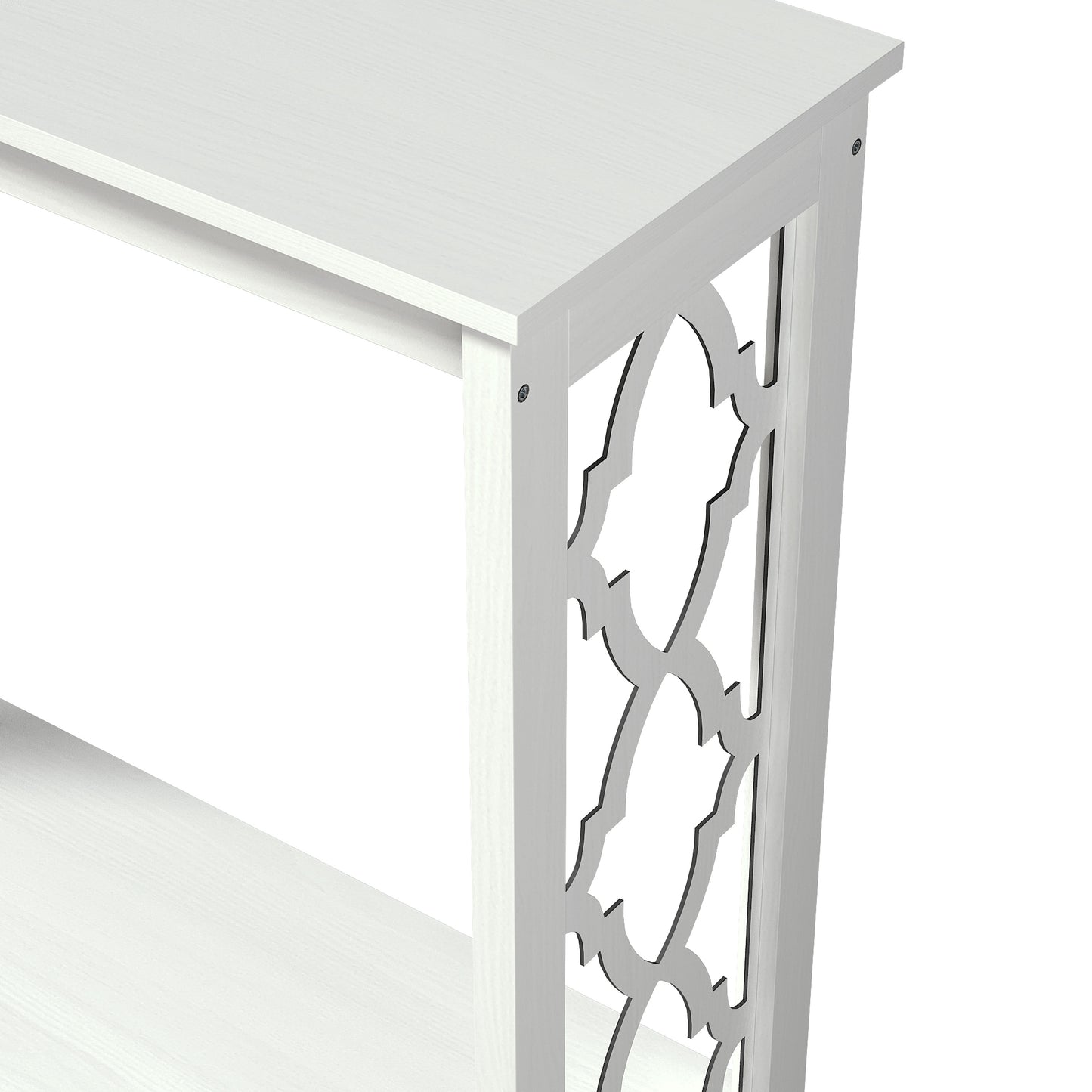 Galano Wood Console Table with Lower Shelf 38.1" W x 11.6" D x 31.5" H