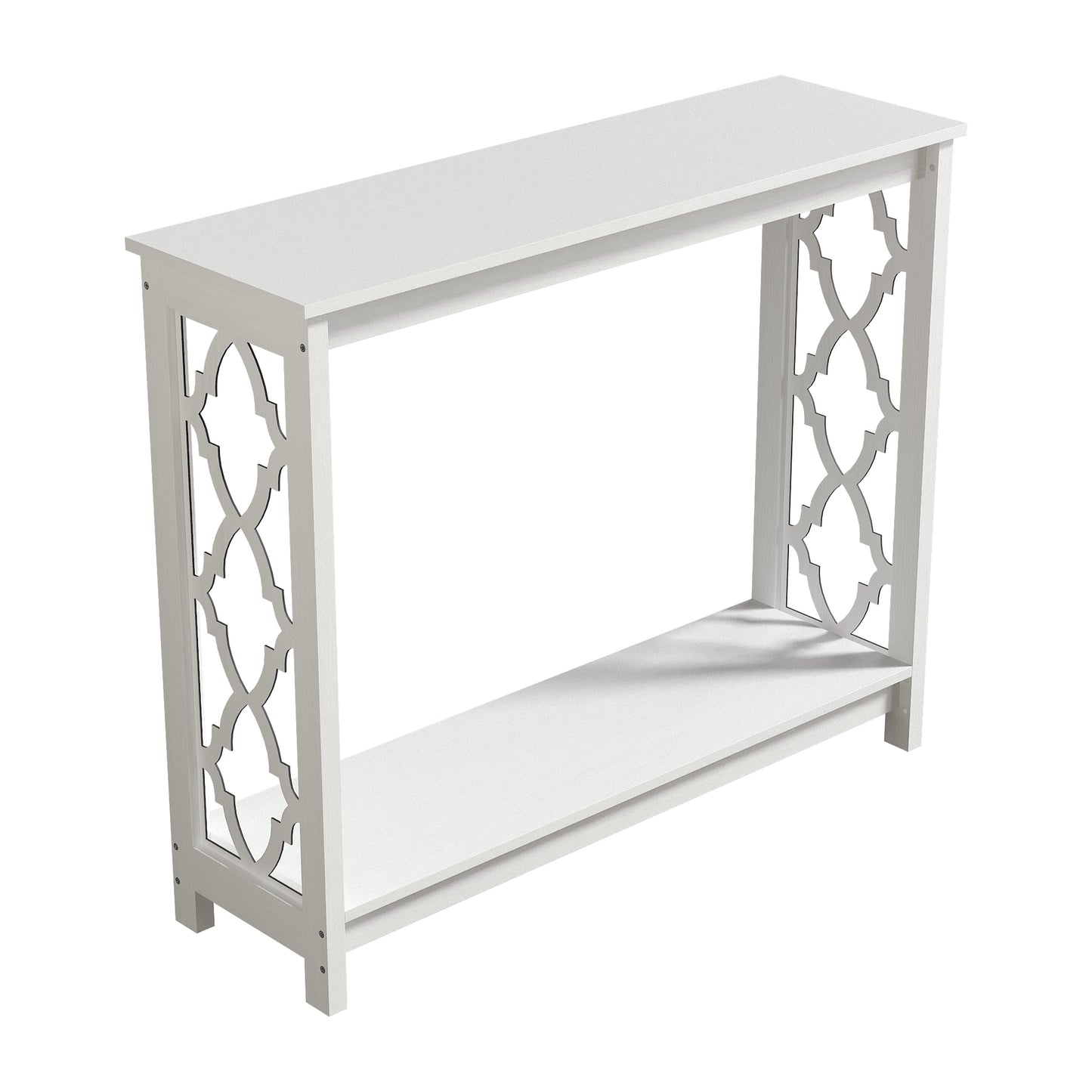 Galano Wood Console Table with Lower Shelf 38.1" W x 11.6" D x 31.5" H
