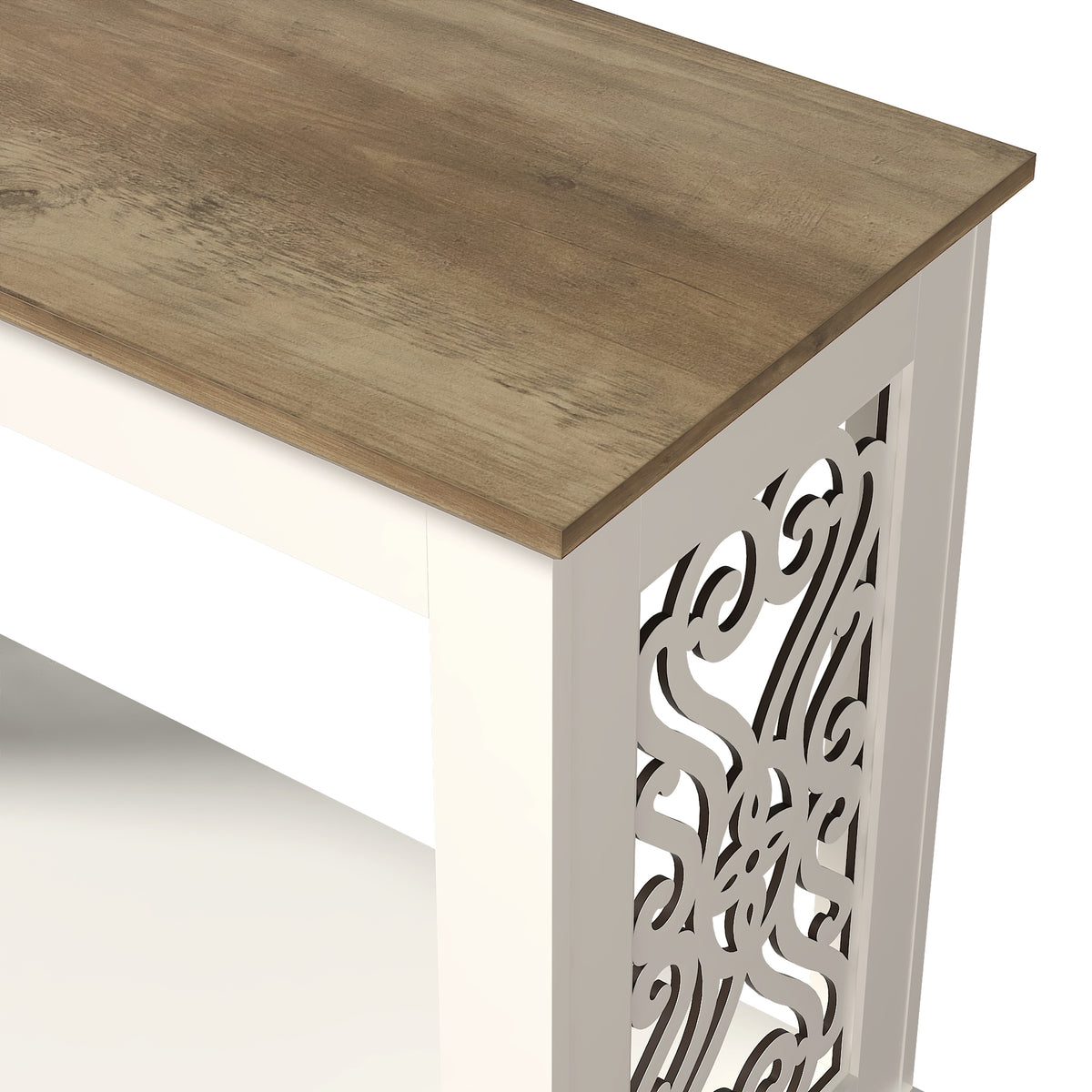 GALANO 42.1" Console Table with Open Storage Shelf, 1-Piece