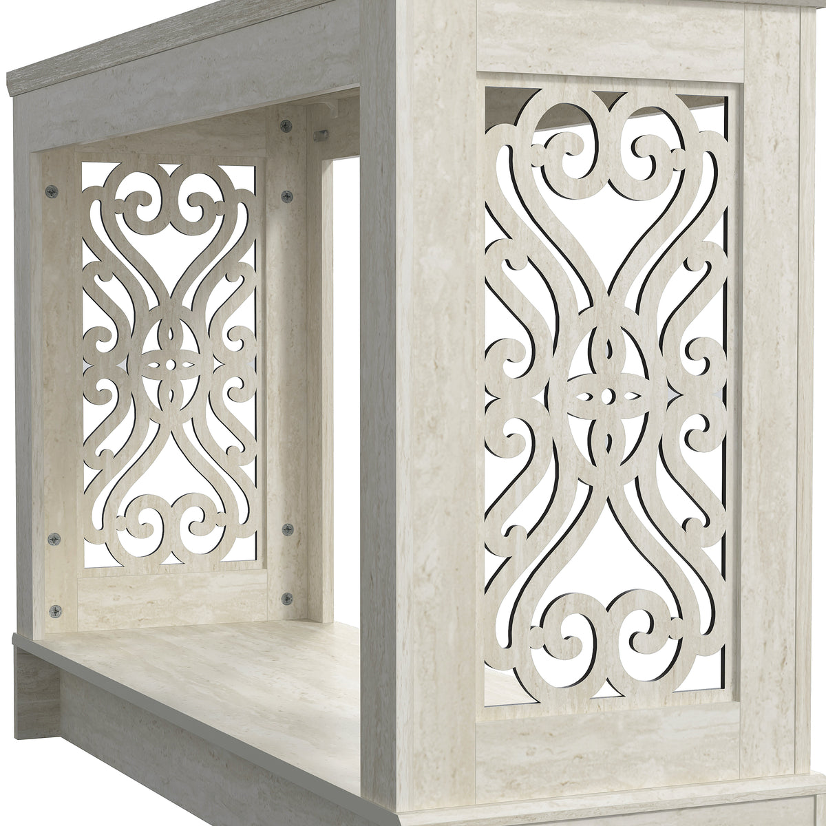 GALANO 42.1" Console Table with Open Storage Shelf, 1-Piece
