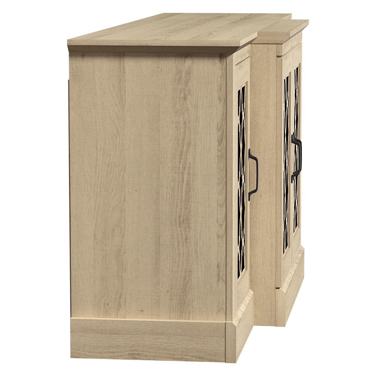 GALANO 60.4" 4-Door Sideboard Buffet with 6 Adjustable Shelves and Cable Management