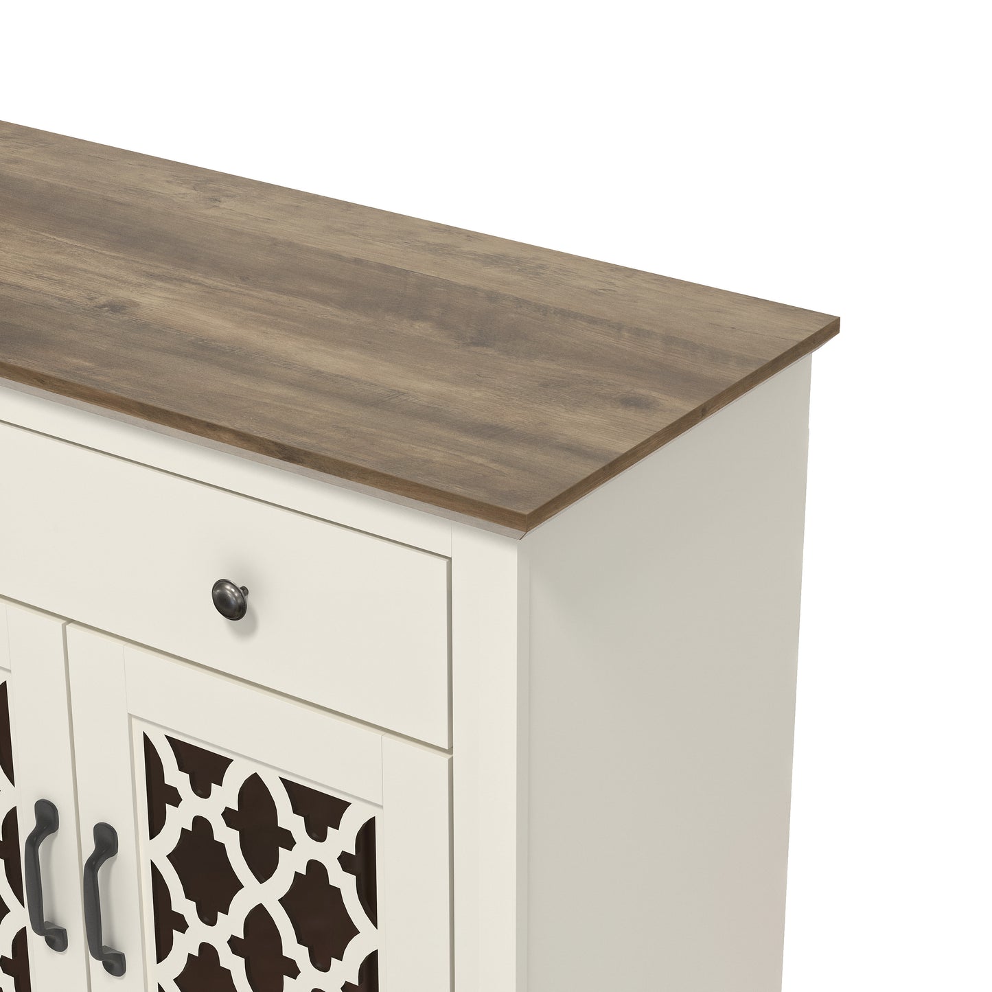 Galano 2-Drawer Sideboard with Mirrored Doors 58.7" W x 15.7" D x 29.2" H
