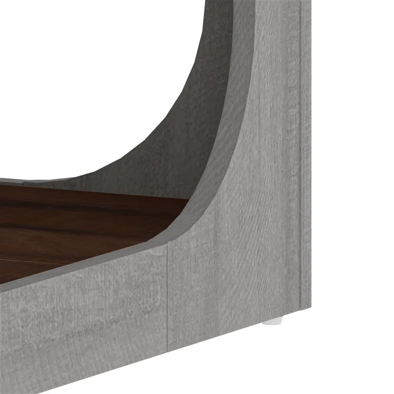 Galano Modern Coffee Table with Open Storage Shelf 34.8" W x 34.8" D x 16.1" H