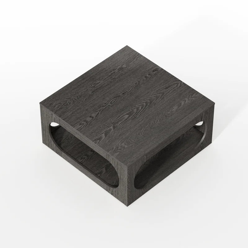 Galano Modern Coffee Table with Open Storage Shelf 34.8" W x 34.8" D x 16.1" H