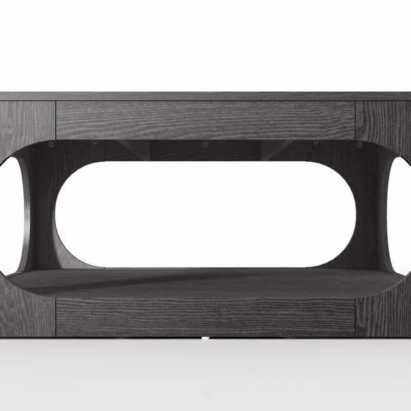 Galano Modern Coffee Table with Open Storage Shelf 34.8" W x 34.8" D x 16.1" H