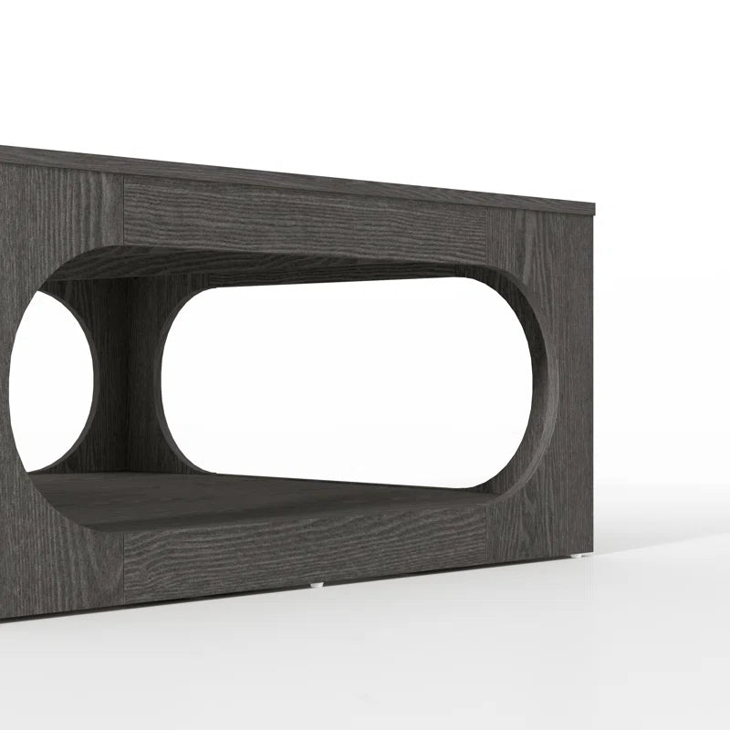Galano Modern Coffee Table with Open Storage Shelf 34.8" W x 34.8" D x 16.1" H