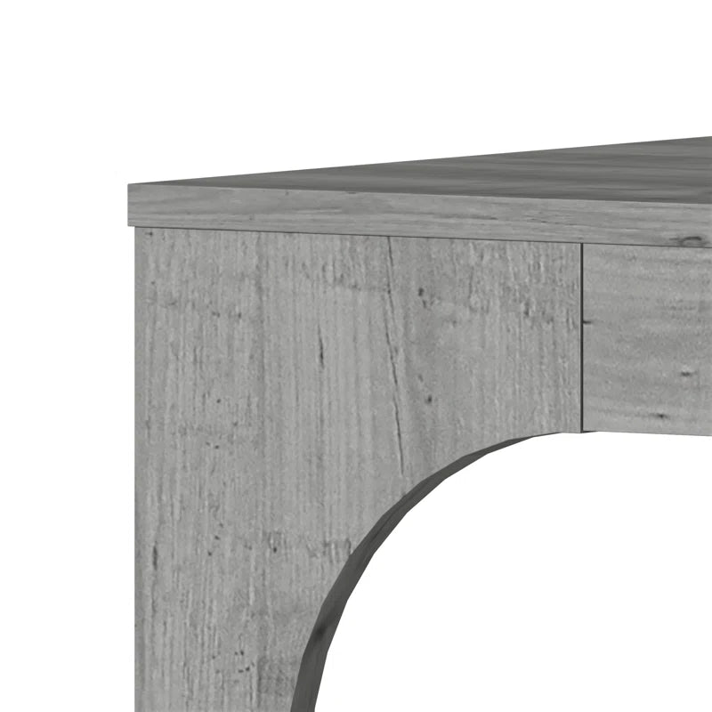 Galano Modern Coffee Table with Open Storage Shelf 34.8" W x 34.8" D x 16.1" H