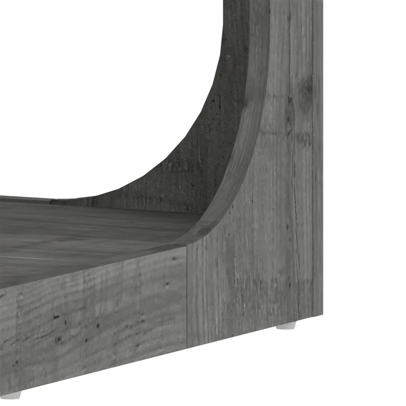 Galano Modern Coffee Table with Open Storage Shelf 34.8" W x 34.8" D x 16.1" H