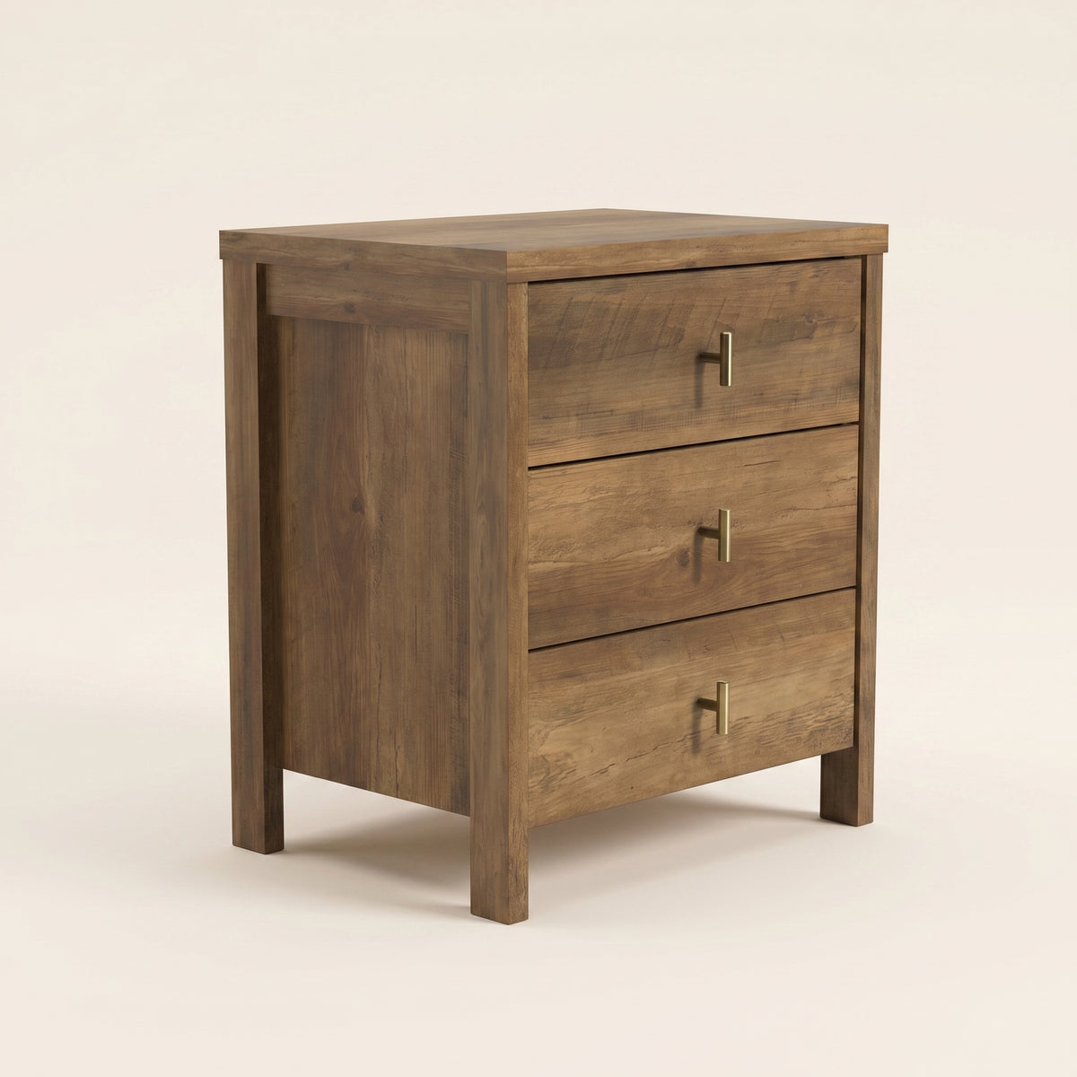 GALANO Nightstand with 3 Drawers, 20.9 in. Wide, 1 Nightstand