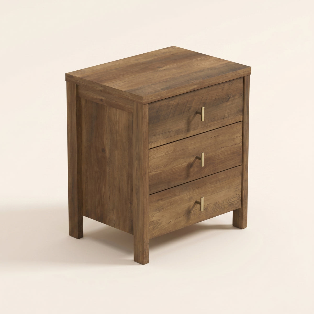 GALANO Nightstand with 3 Drawers, 20.9 in. Wide, 1 Nightstand