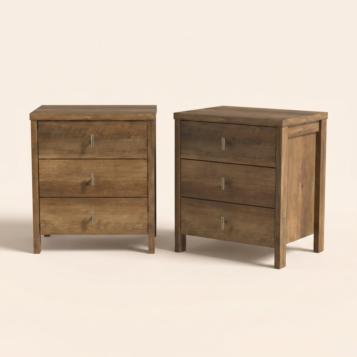 GALANO Nightstand with 3 Drawers, 20.9 in. Wide, 1 Nightstand