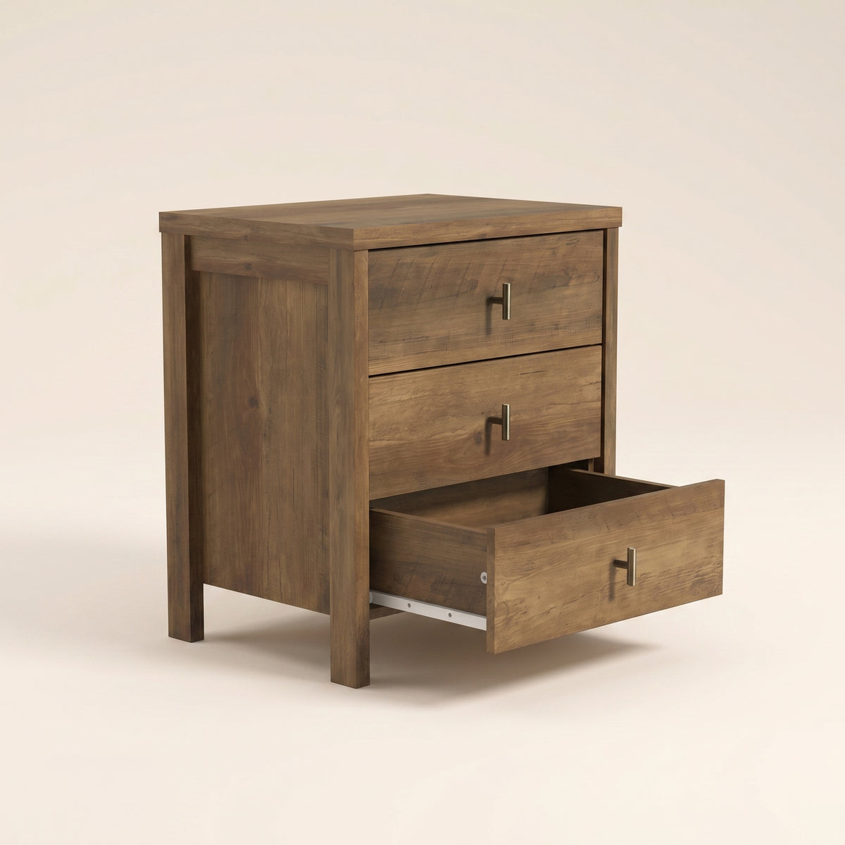 GALANO Nightstand with 3 Drawers, 20.9 in. Wide, 1 Nightstand