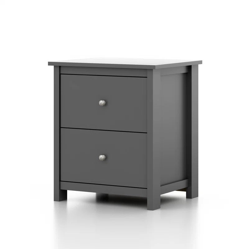 Galano 2-Drawer Nightstand with Storage 18.7" W × 15.7" D × 21.8" H