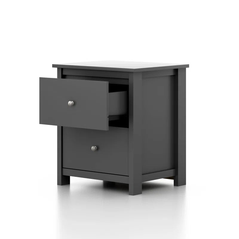 Galano 2-Drawer Nightstand with Storage 18.7" W × 15.7" D × 21.8" H