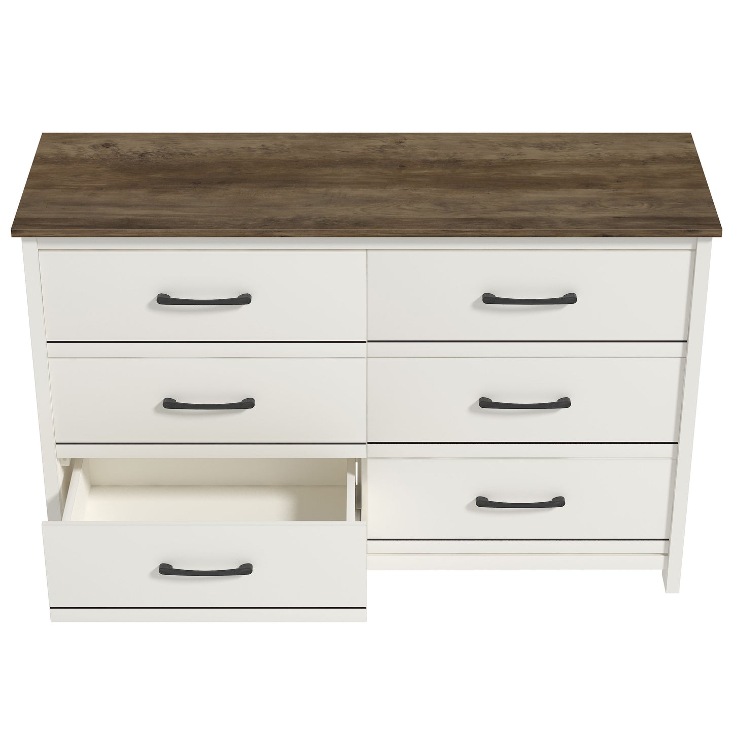 Galano 6-Drawer Dresser with Interlock Safety 47.2" W x 15.7" D x 31.3" H