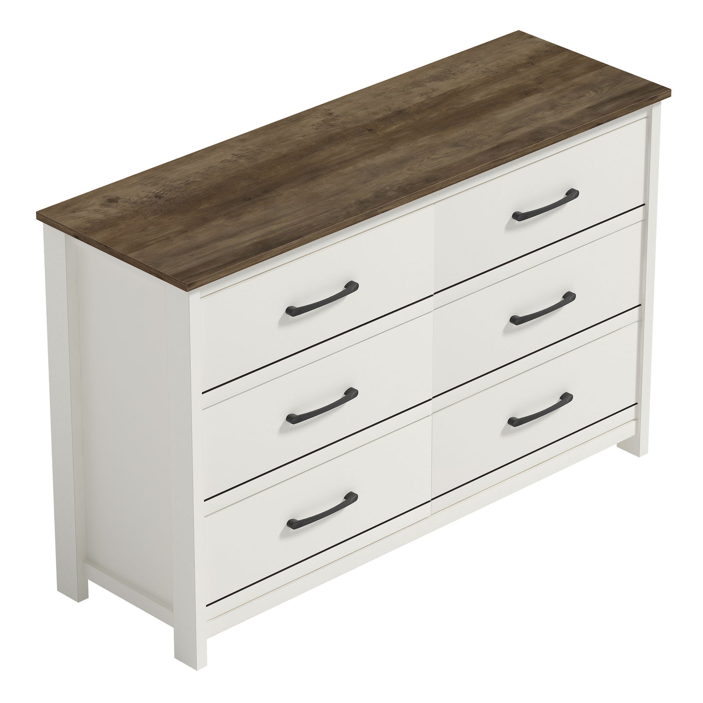 Galano 6-Drawer Dresser with Interlock Safety 47.2" W x 15.7" D x 31.3" H