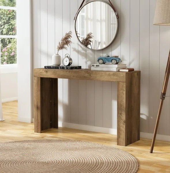 Galano Console Table with Slim Rectangular Top 46.9" W x 12.8" D x 29" H