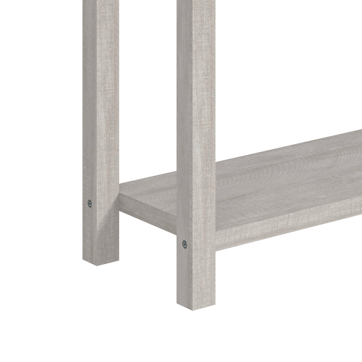 GALANO Console Table with Floral Fretwork and Open Shelf, 43.3", 1pc