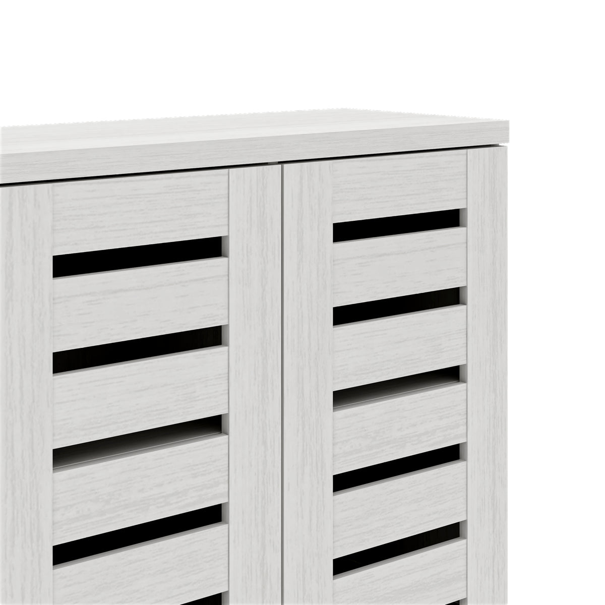 GALANO Shoe Storage Cabinet with 3 Slatted Doors, Up to 20 Pairs, 1pc