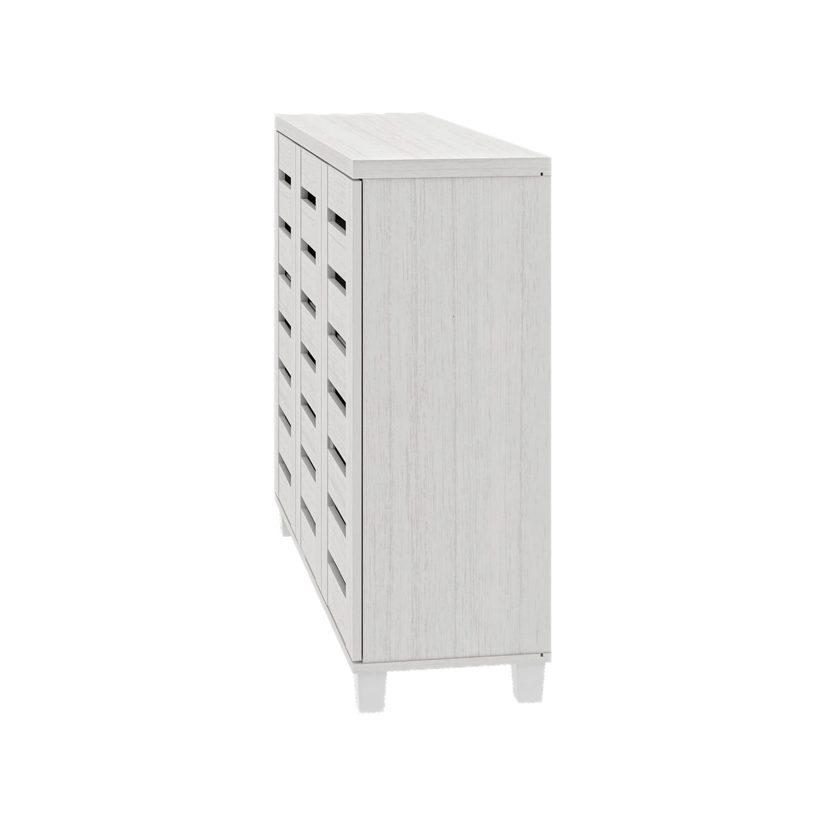 GALANO Shoe Storage Cabinet with 3 Slatted Doors, Up to 20 Pairs, 1pc