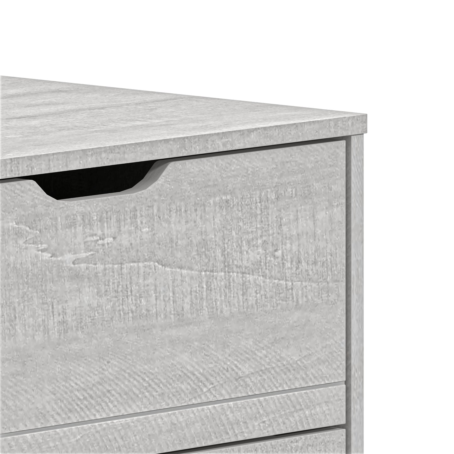 Galano Lilay 6 Drawer Dresser (Interlock) - Dusty Grey Oak
