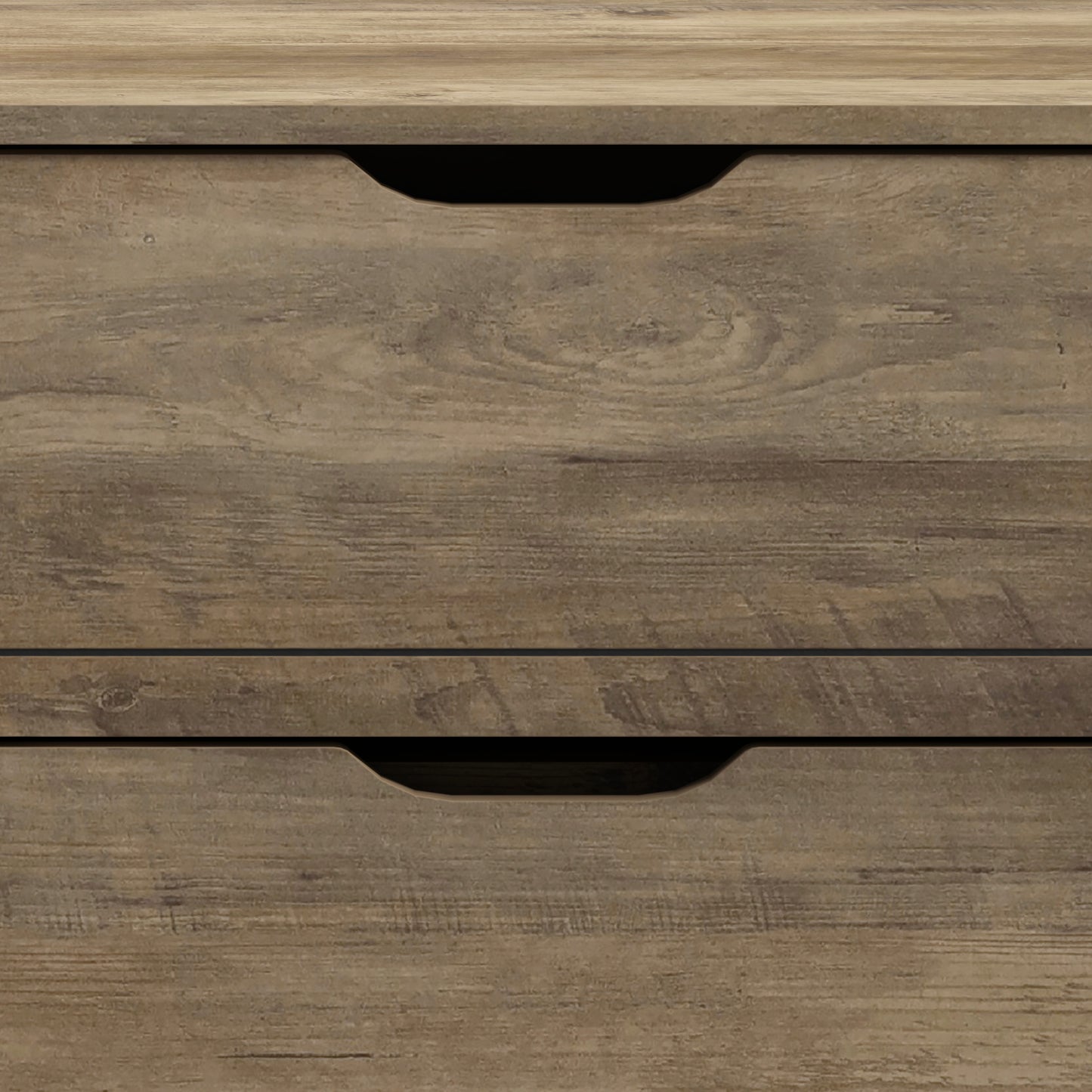 Galano Lilay 6 Drawer Dresser (Interlock) - Knotty Oak