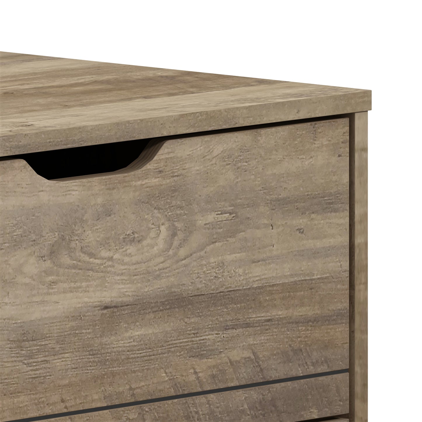 Galano Lilay 6 Drawer Dresser (Interlock) - Knotty Oak