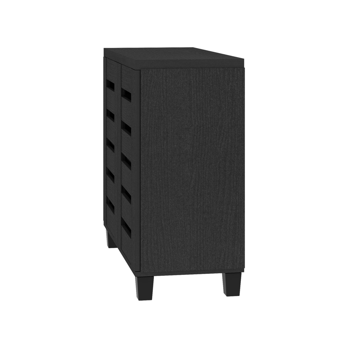 GALANO Shoe Storage Cabinet with Slatted Doors, 12-Pair Capacity