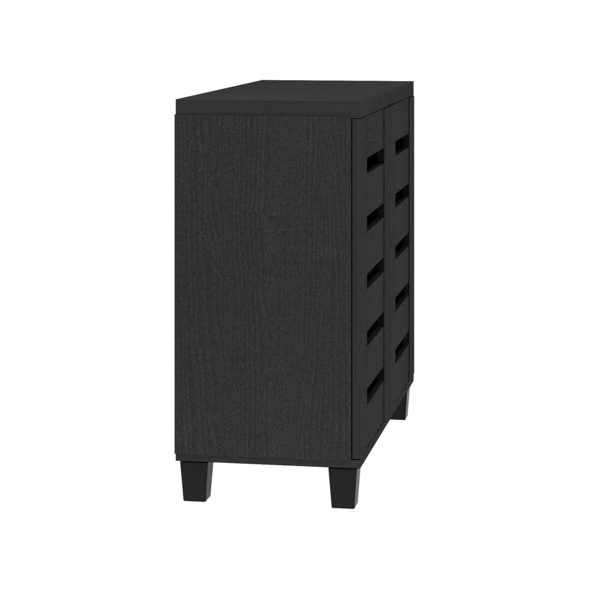 GALANO Shoe Storage Cabinet with Slatted Doors, 12-Pair Capacity