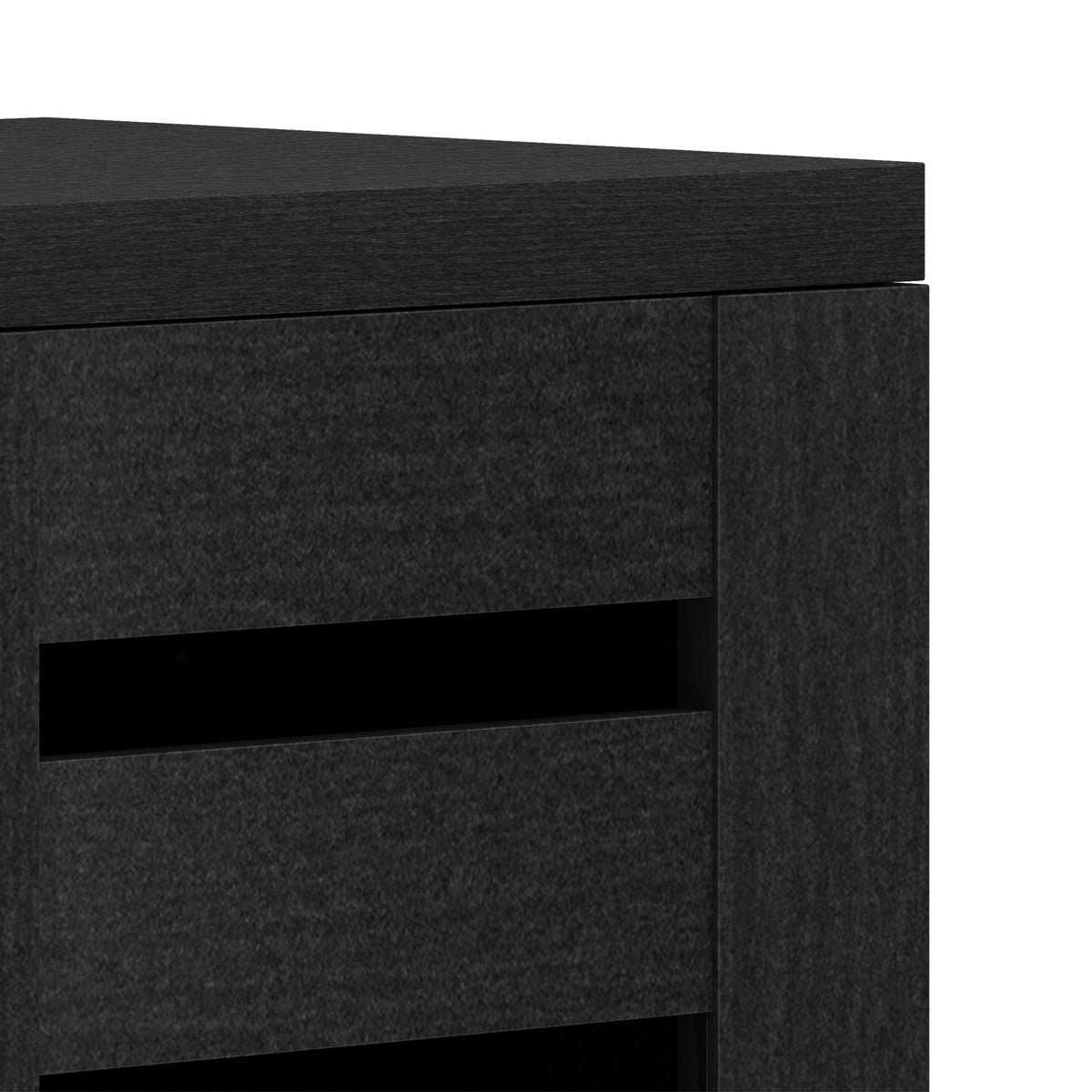 GALANO Shoe Storage Cabinet with Slatted Doors, 12-Pair Capacity