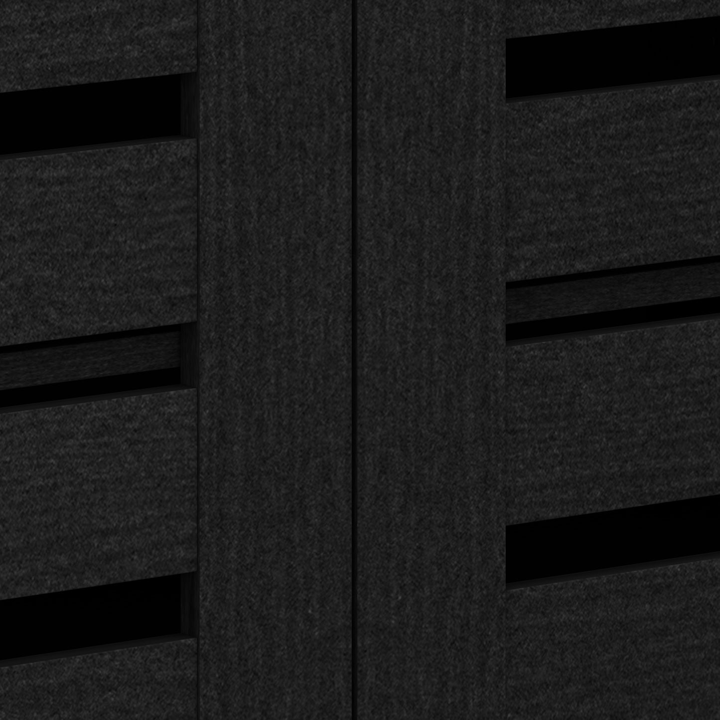 Galano 3-Door 16-Pair Shoe Storage Cabinet with Adjustable Shelves in Black Oak 45.3" W × 13" D × 28" H
