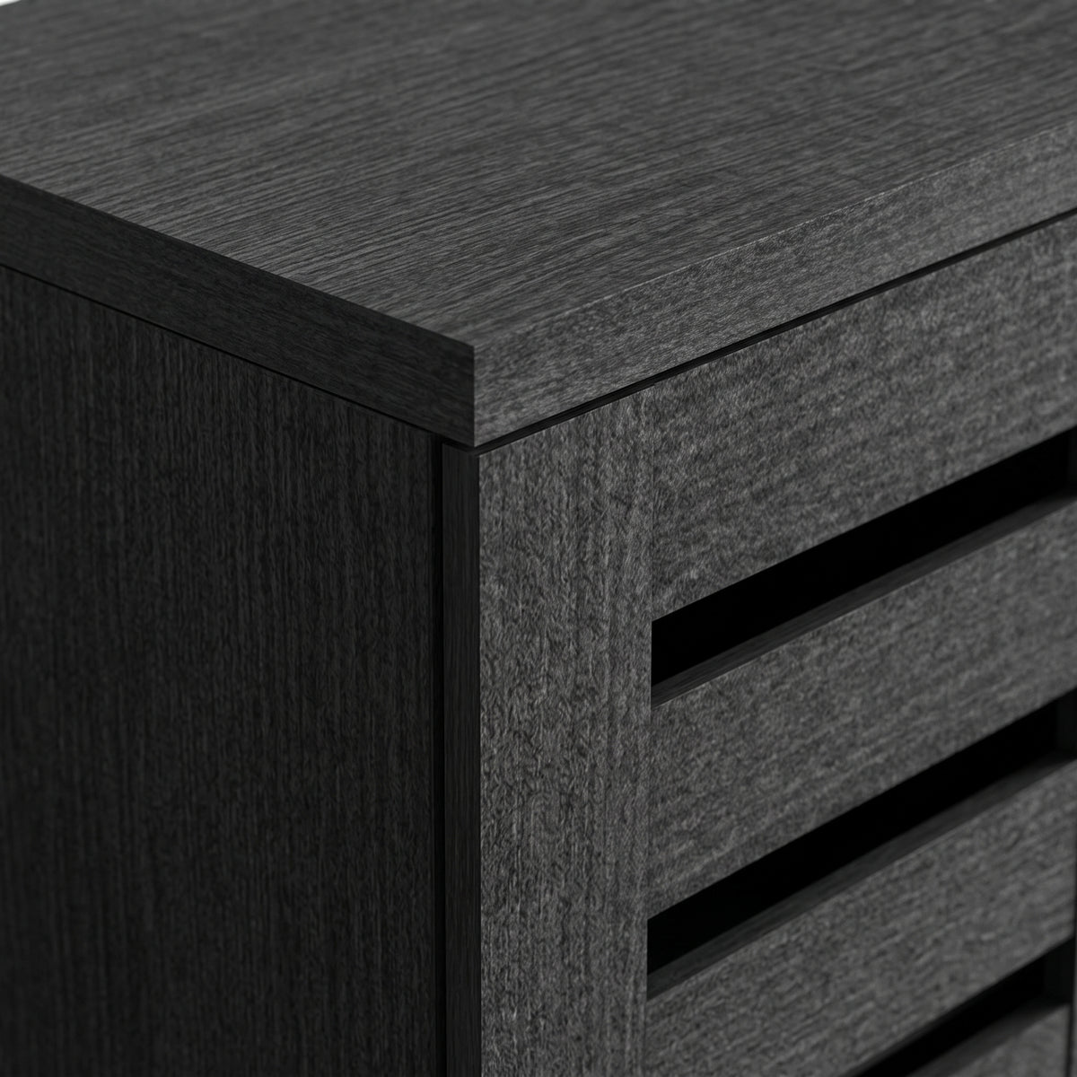 Galano 3-Door Shoe Storage Cabinet with Slatted Doors and 6 Adjustable Shelves, Holds Up to 16 Pairs