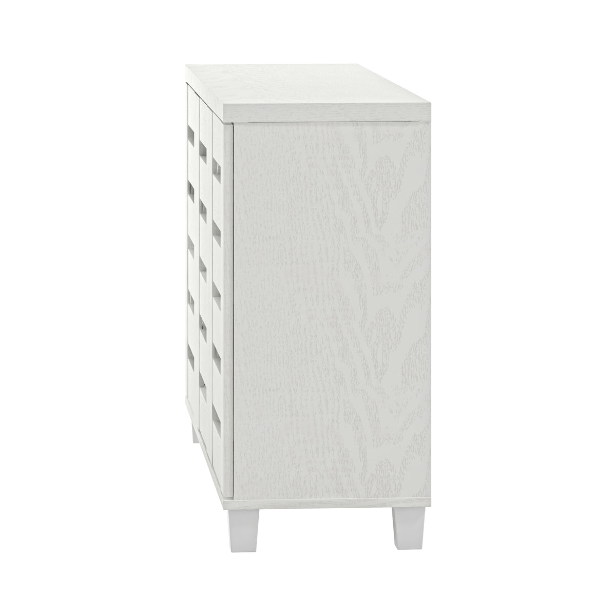 GALANO 16-Pair Shoe Storage Cabinet with 3 Slatted Doors