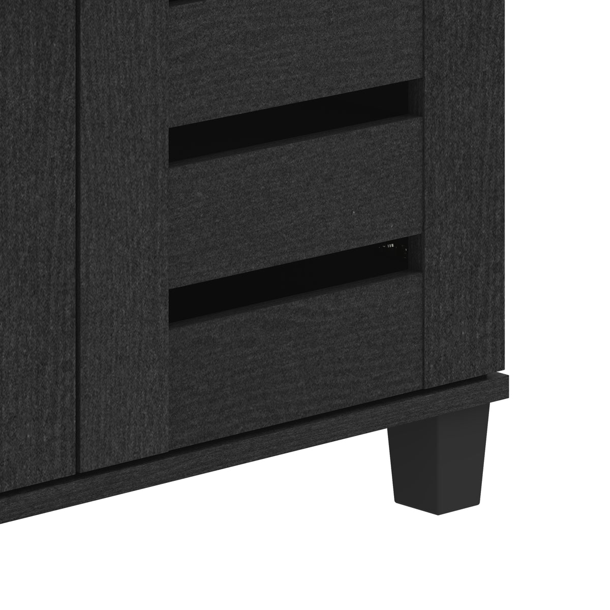 GALANO Shoe Storage Cabinet with 3 Slatted Doors, Up to 20 Pairs, 1pc