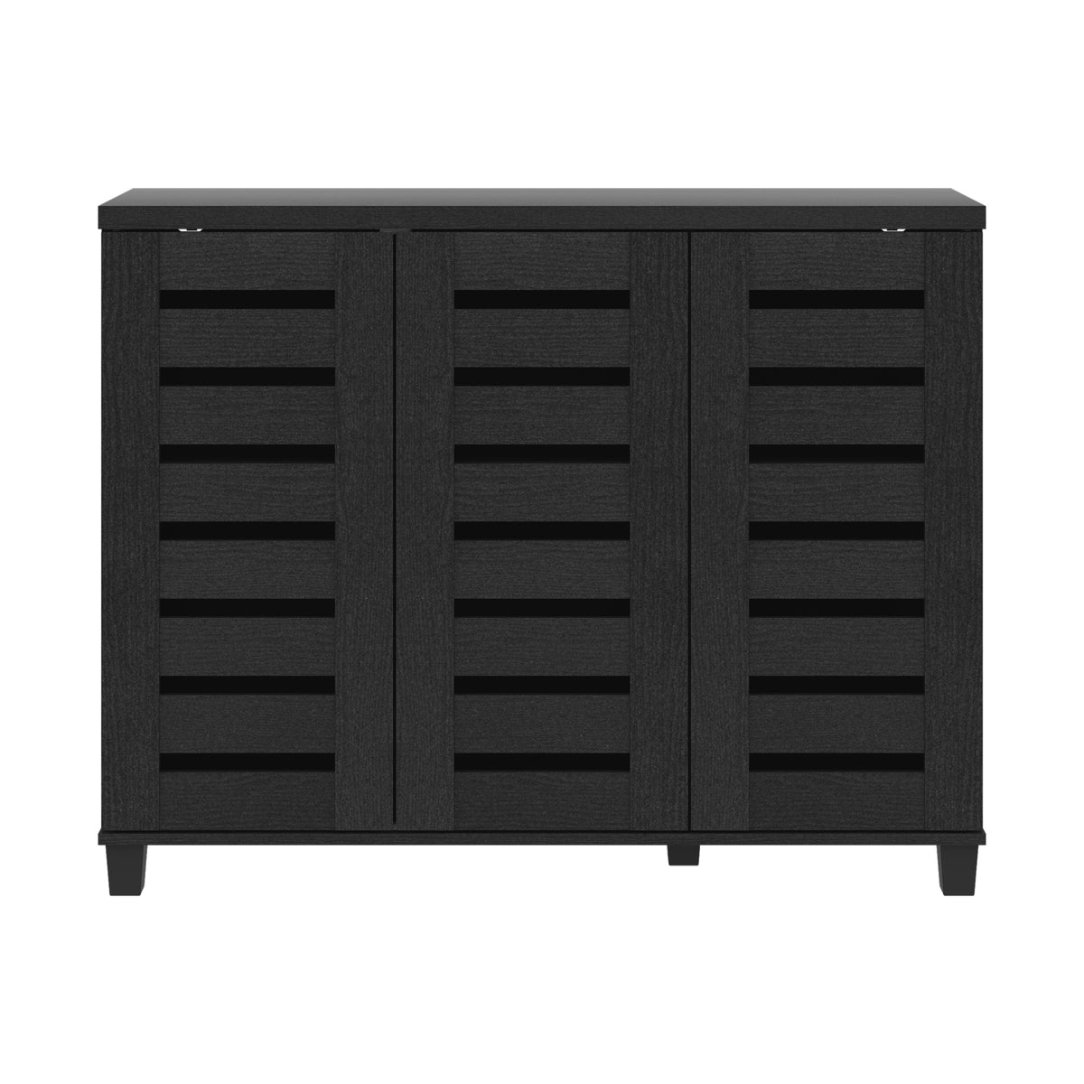 GALANO Shoe Storage Cabinet with 3 Slatted Doors, Up to 20 Pairs, 1pc