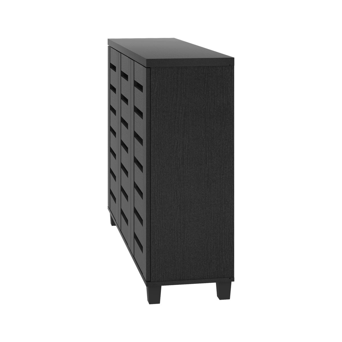 GALANO Shoe Storage Cabinet with 3 Slatted Doors, Up to 20 Pairs, 1pc