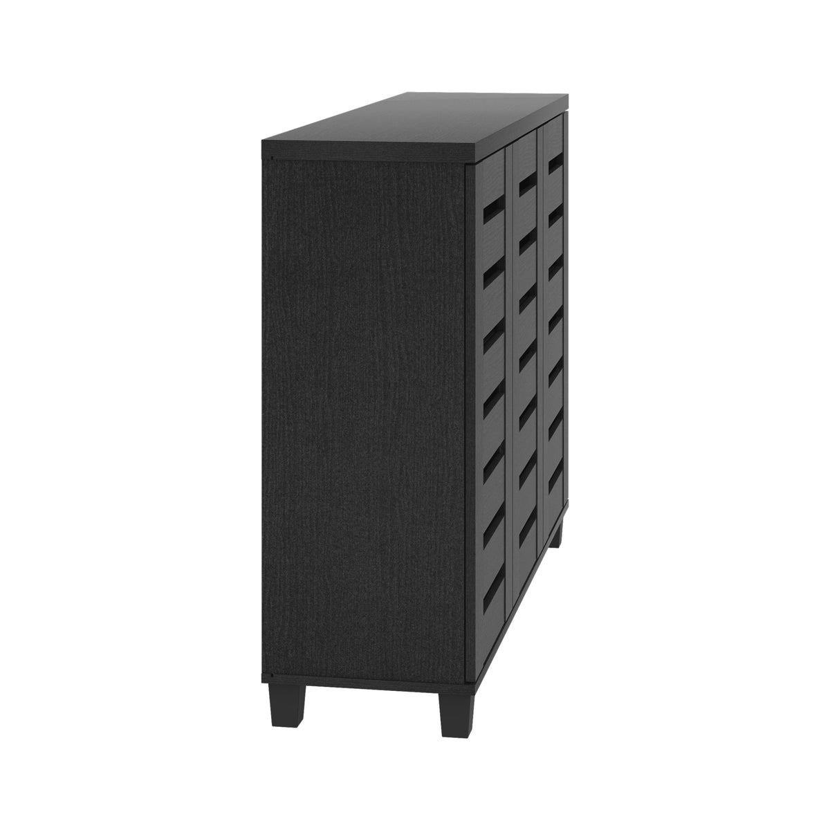 GALANO Shoe Storage Cabinet with 3 Slatted Doors, Up to 20 Pairs, 1pc
