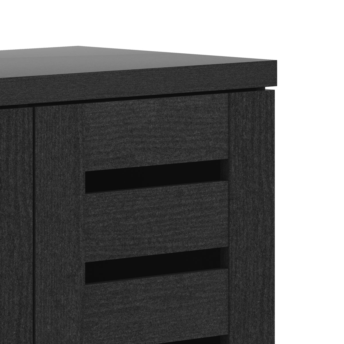 GALANO Shoe Storage Cabinet with 3 Slatted Doors, Up to 20 Pairs, 1pc