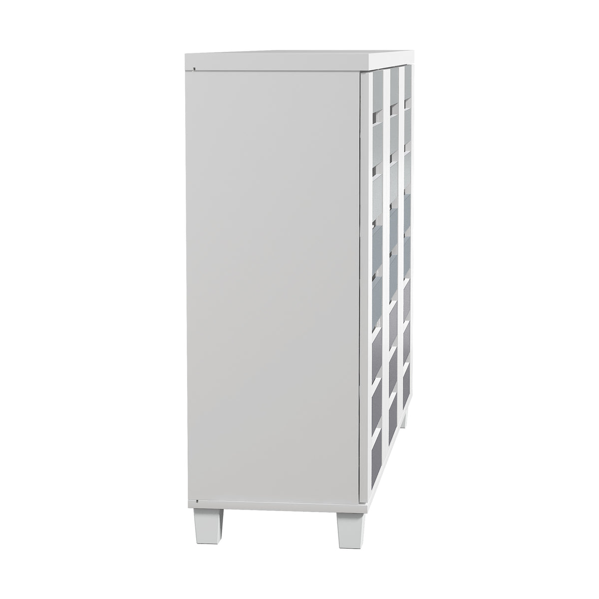 GALANO Shoe Storage Cabinet with 3 Slatted Doors, Up to 20 Pairs, 1pc