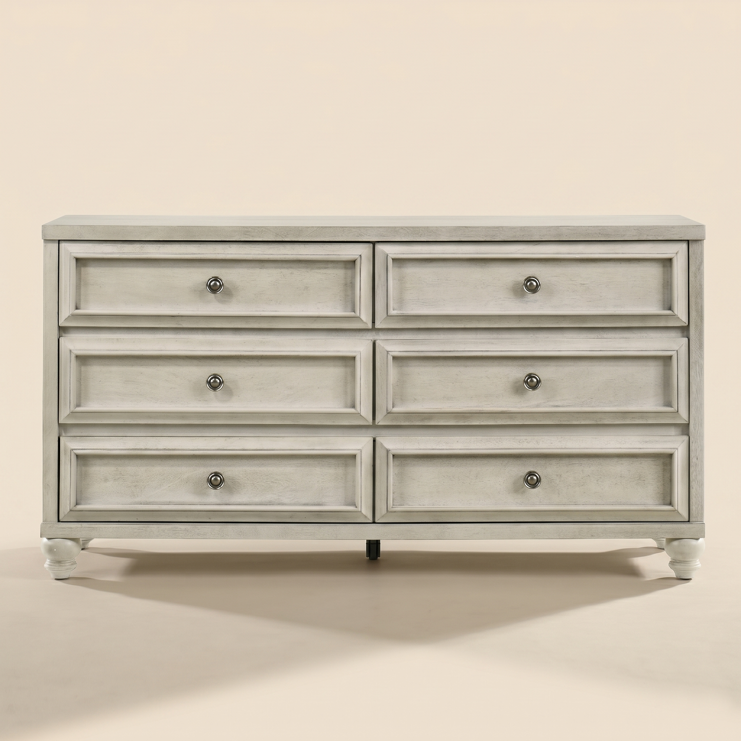 GALANO 6-Drawer Double Dresser, 54.8" Wide, Traditional Style
