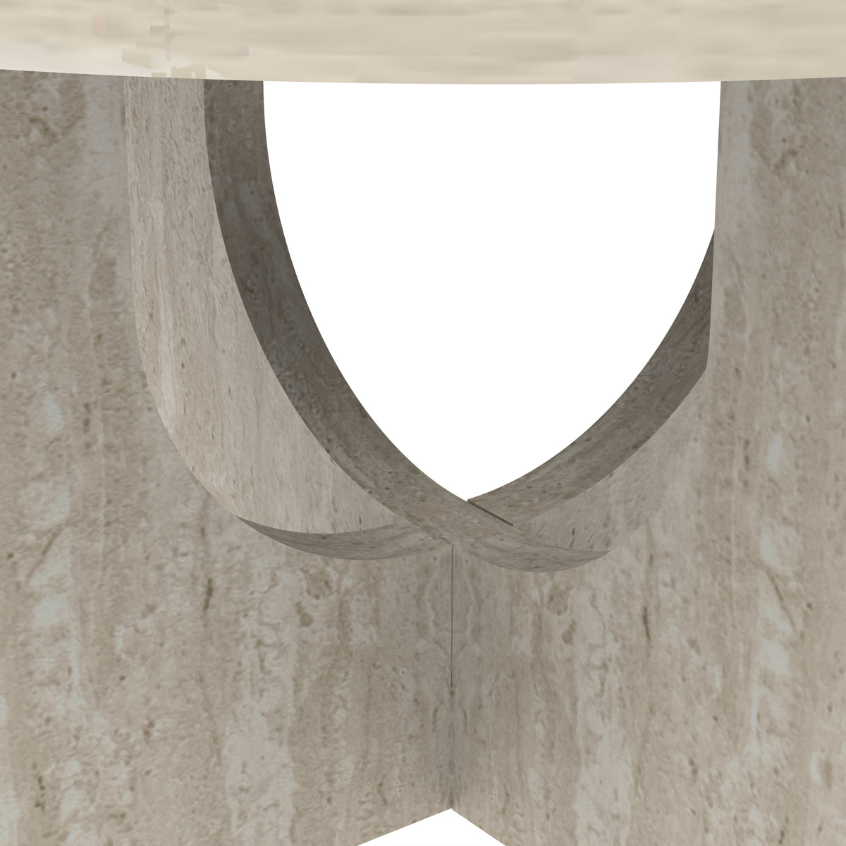 GALANO Round Coffee Table with Cross Base, 31.5", 1-Piece