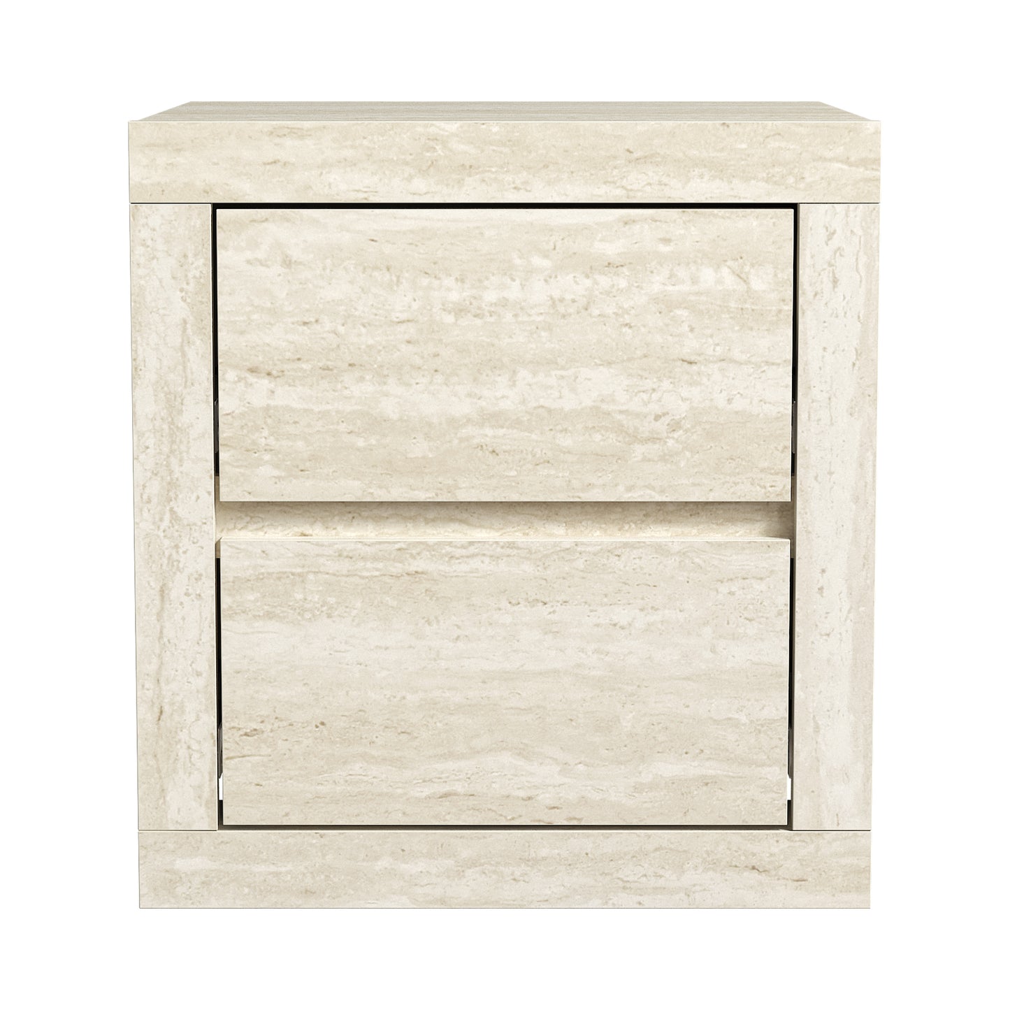 Galano Modern Tall 2-Drawer Nightstand 18.9" W × 16.3" D × 20.3" H