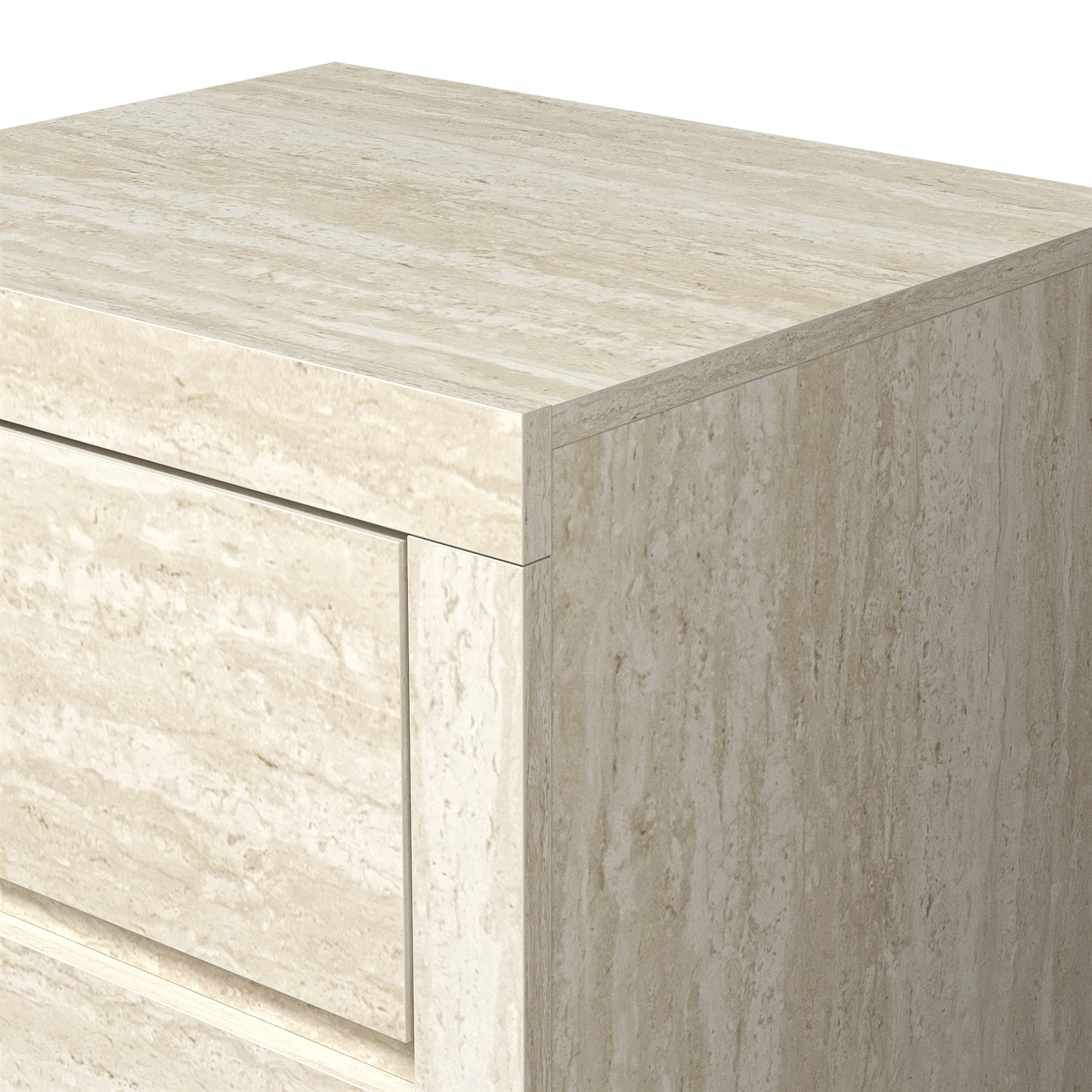 Galano Modern Tall 2-Drawer Nightstand 18.9" W × 16.3" D × 20.3" H