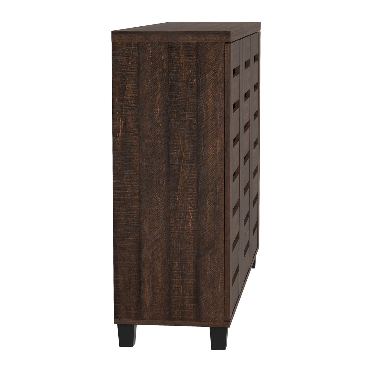 GALANO Shoe Storage Cabinet with 3 Slatted Doors, Up to 20 Pairs, 1pc