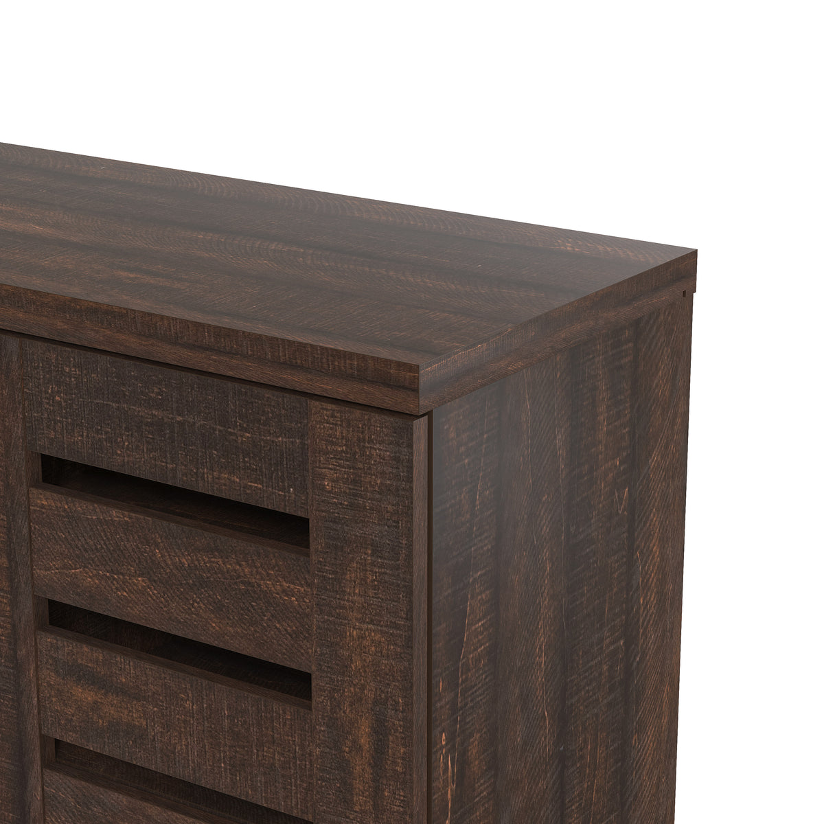 GALANO Shoe Storage Cabinet with 3 Slatted Doors, Up to 20 Pairs, 1pc