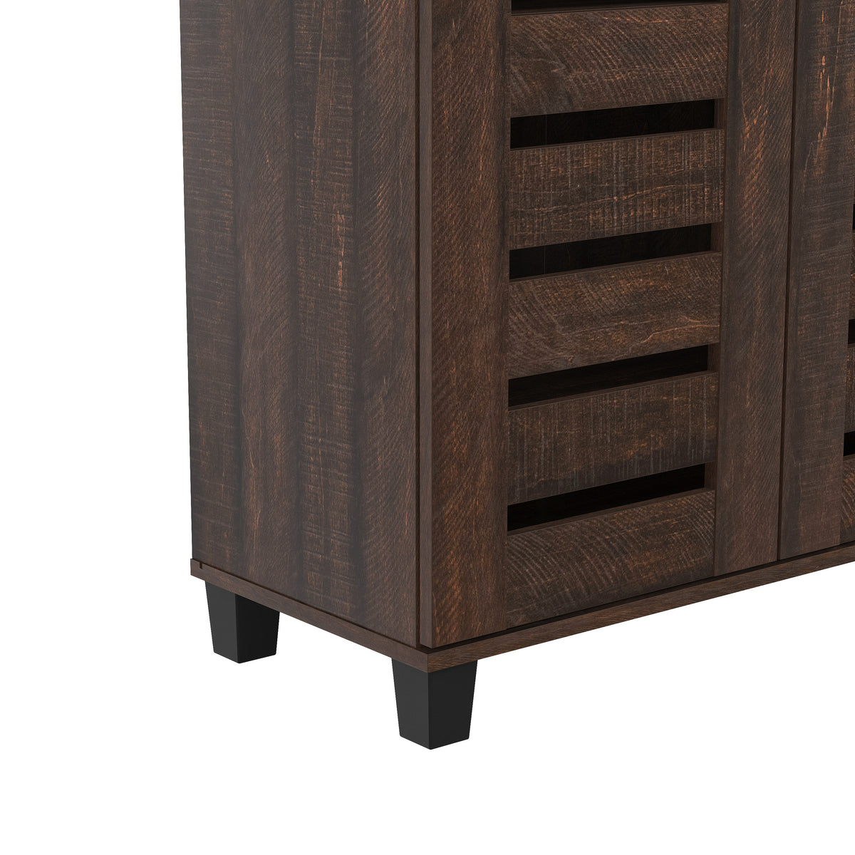 GALANO Shoe Storage Cabinet with 3 Slatted Doors, Up to 20 Pairs, 1pc